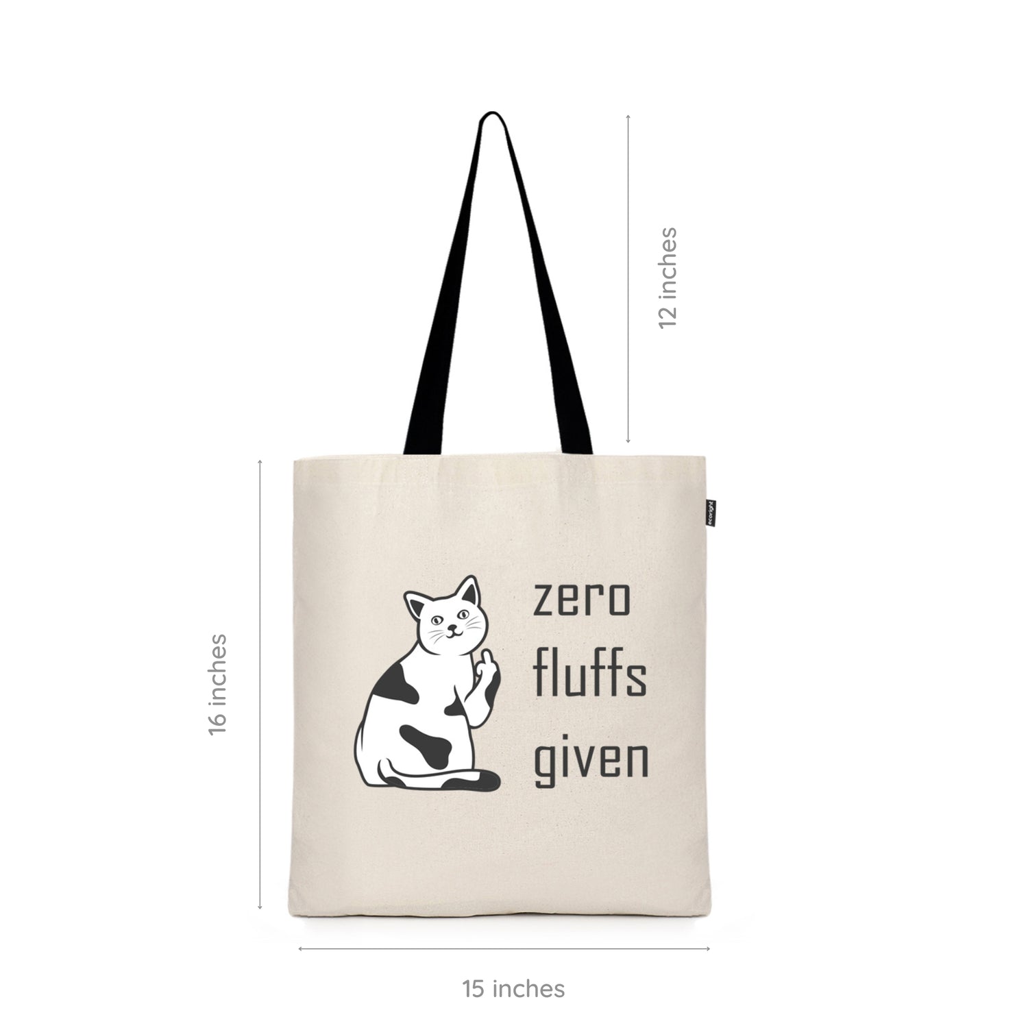 Cotton Tote Bag - Zero Fluffs Given