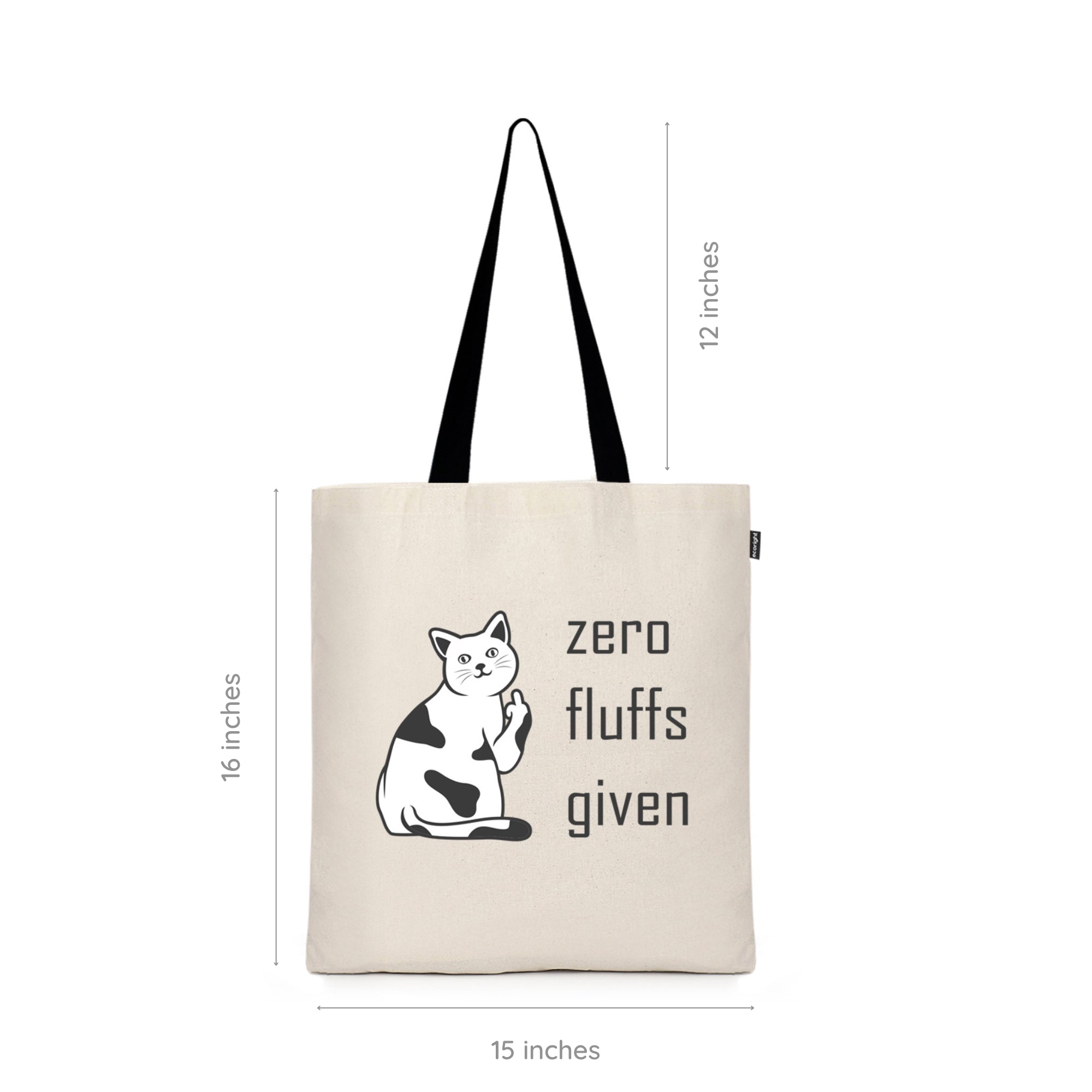Cotton Tote Bag - Zero Fluffs Given