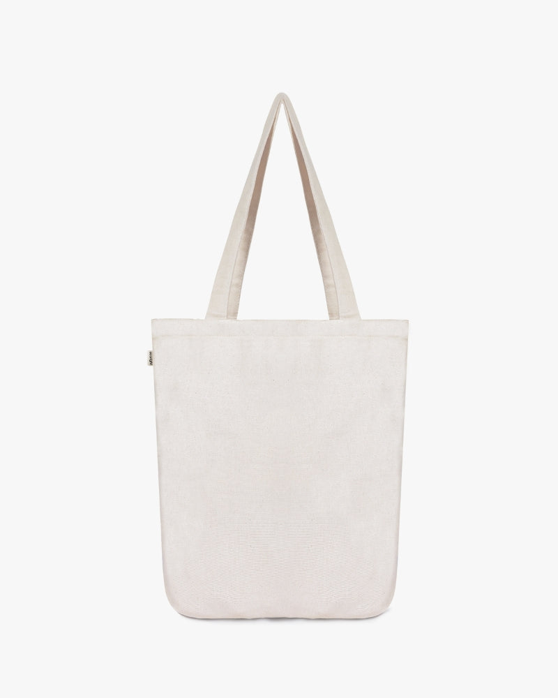 Cotton Tote Bag - Whale Doodle (Natural)