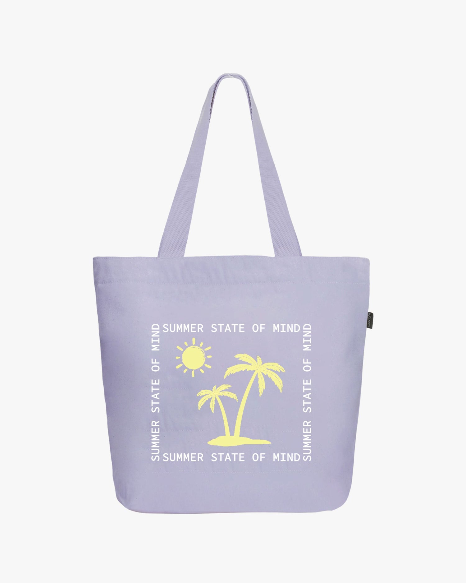 Large Zipper Tote Bag - Sunny Side