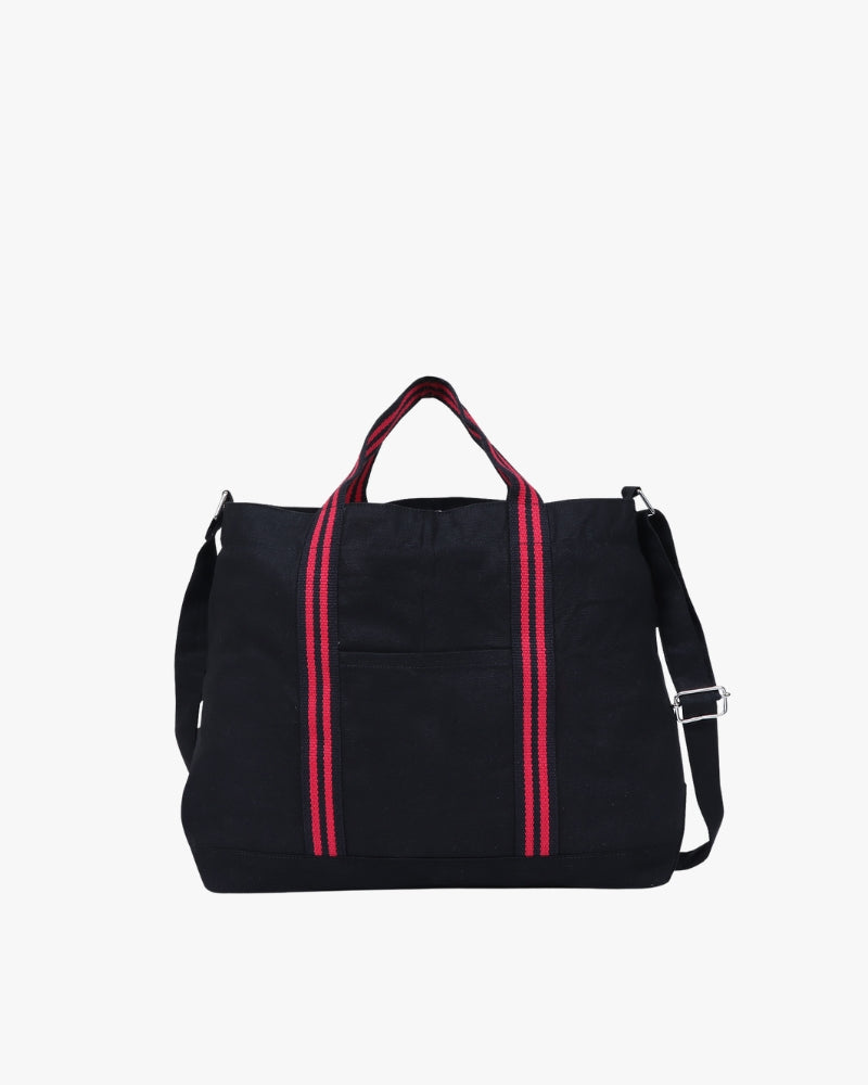Black Red Crossbody Tote Stylish Eco-Friendly Ecoright