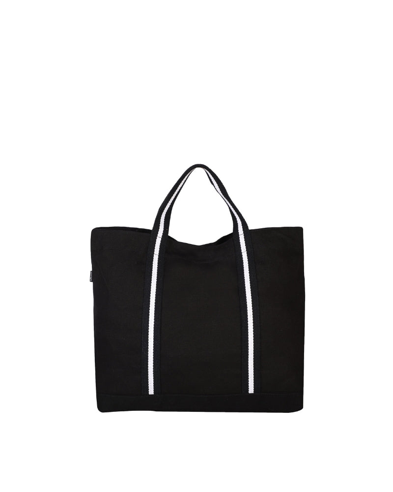 Black Canvas Crossbody Tote Bag Ecoright