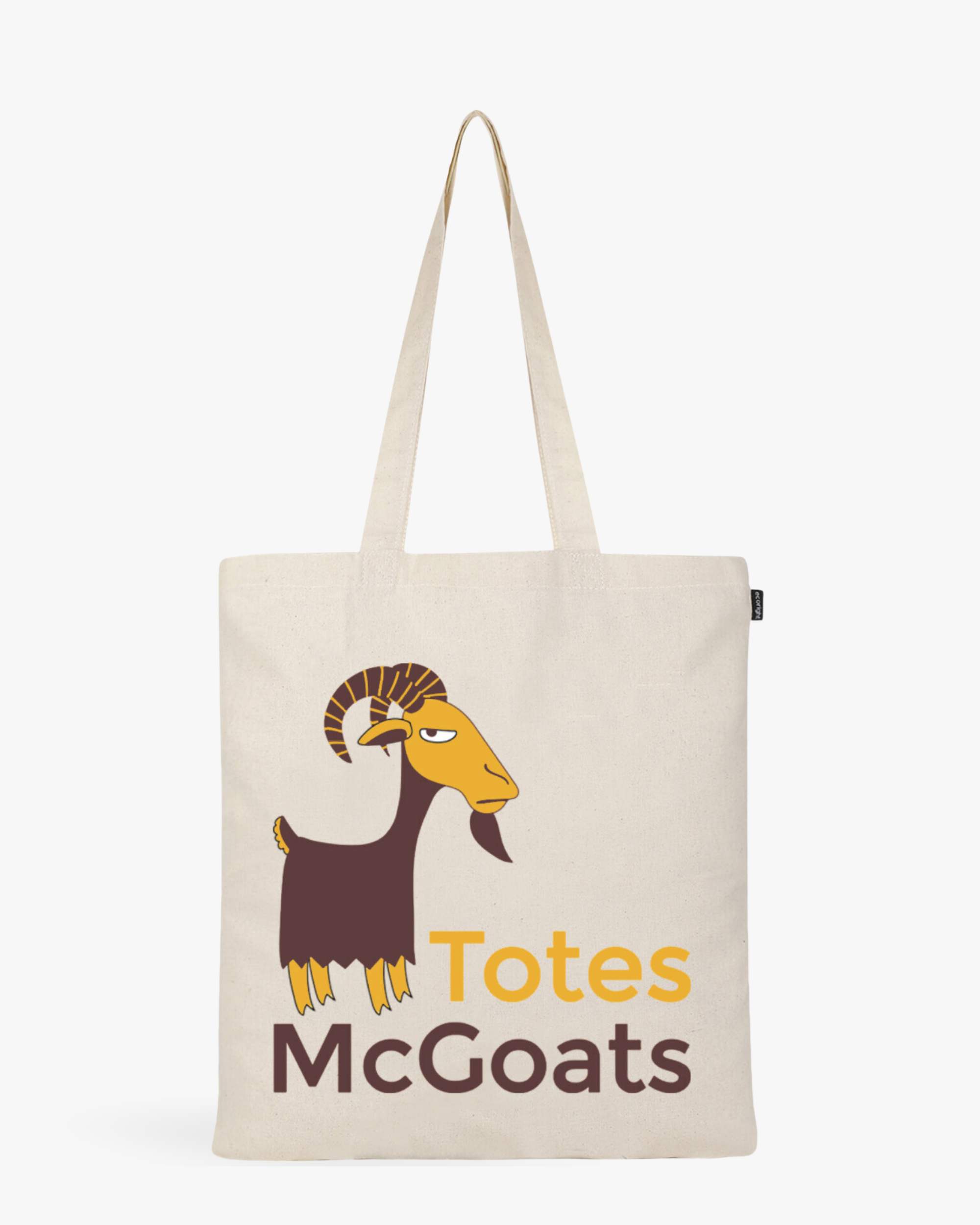 Cotton Tote Bag - Tote McGoats (Natural)