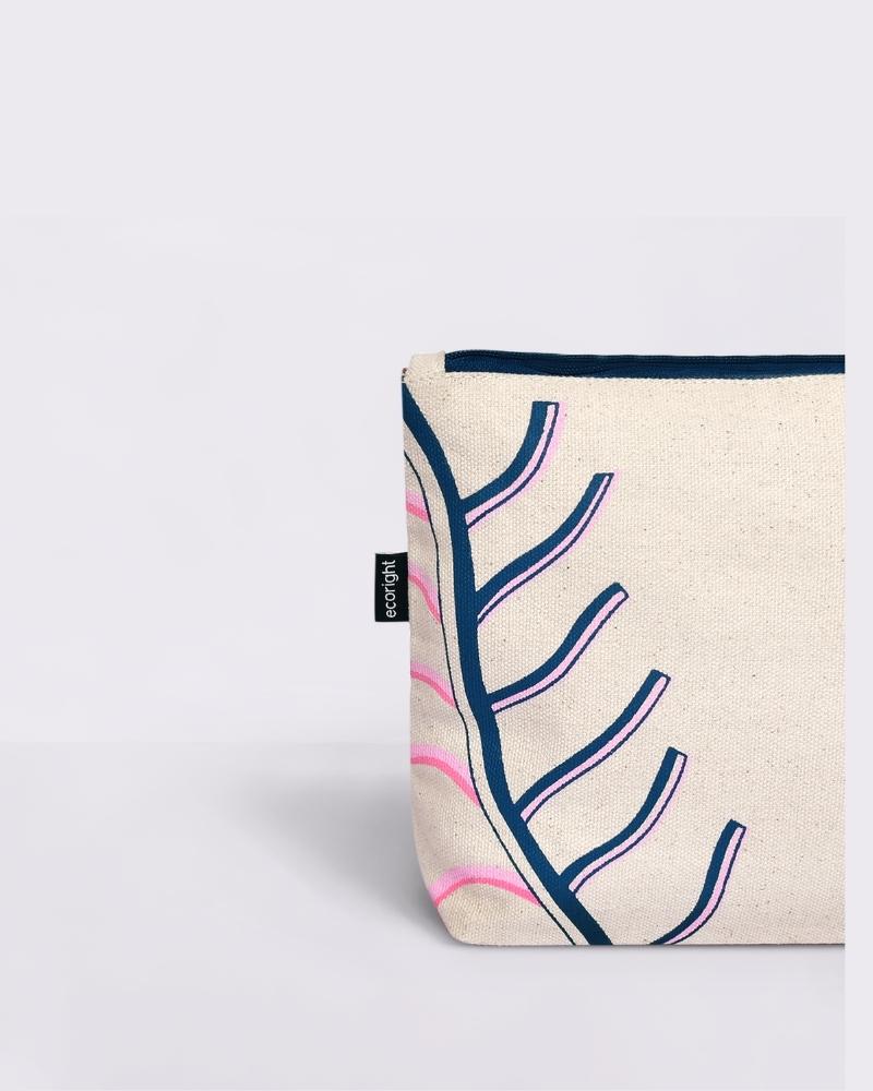 Cosmetic Pouch - Rear Leaf Ecoright