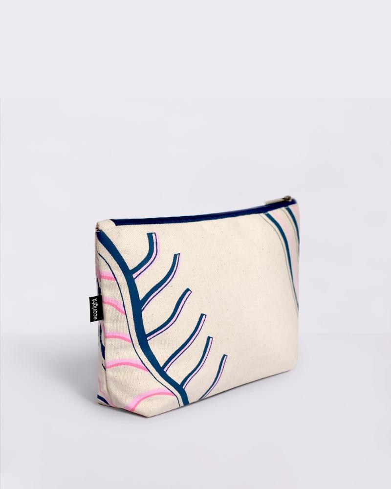 Cosmetic Pouch - Rear Leaf Ecoright