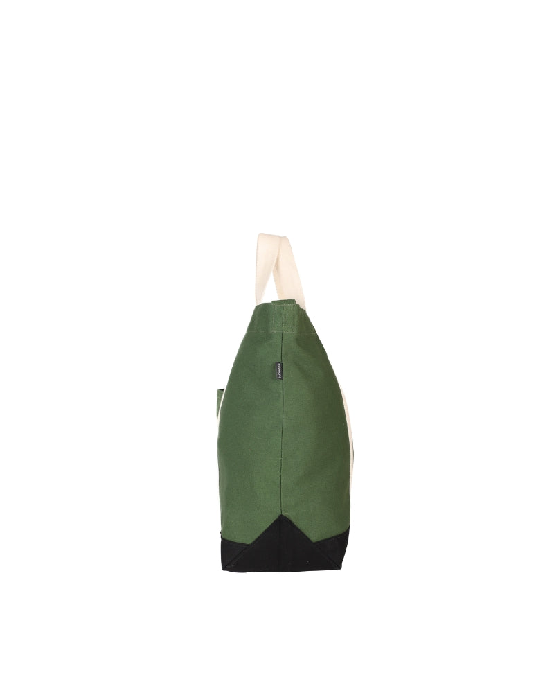 Green Canvas Crossbody Tote Bag Ecoright