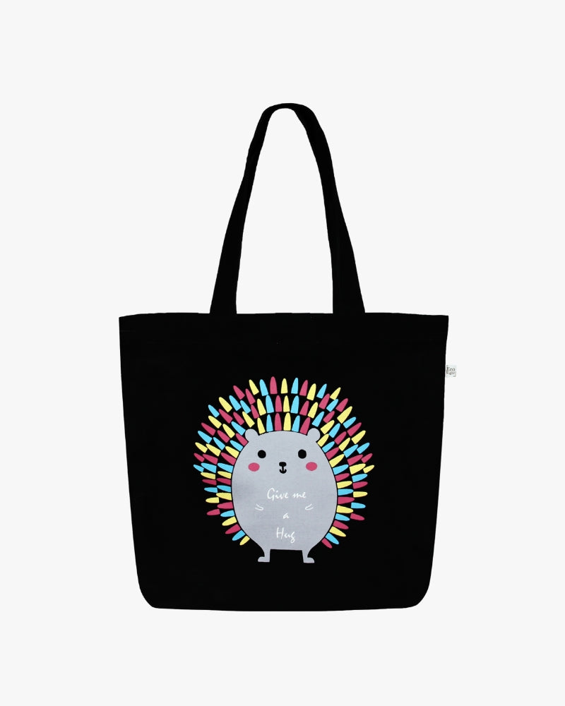 Large Zipper Tote Bag - Porcupine Ecoright