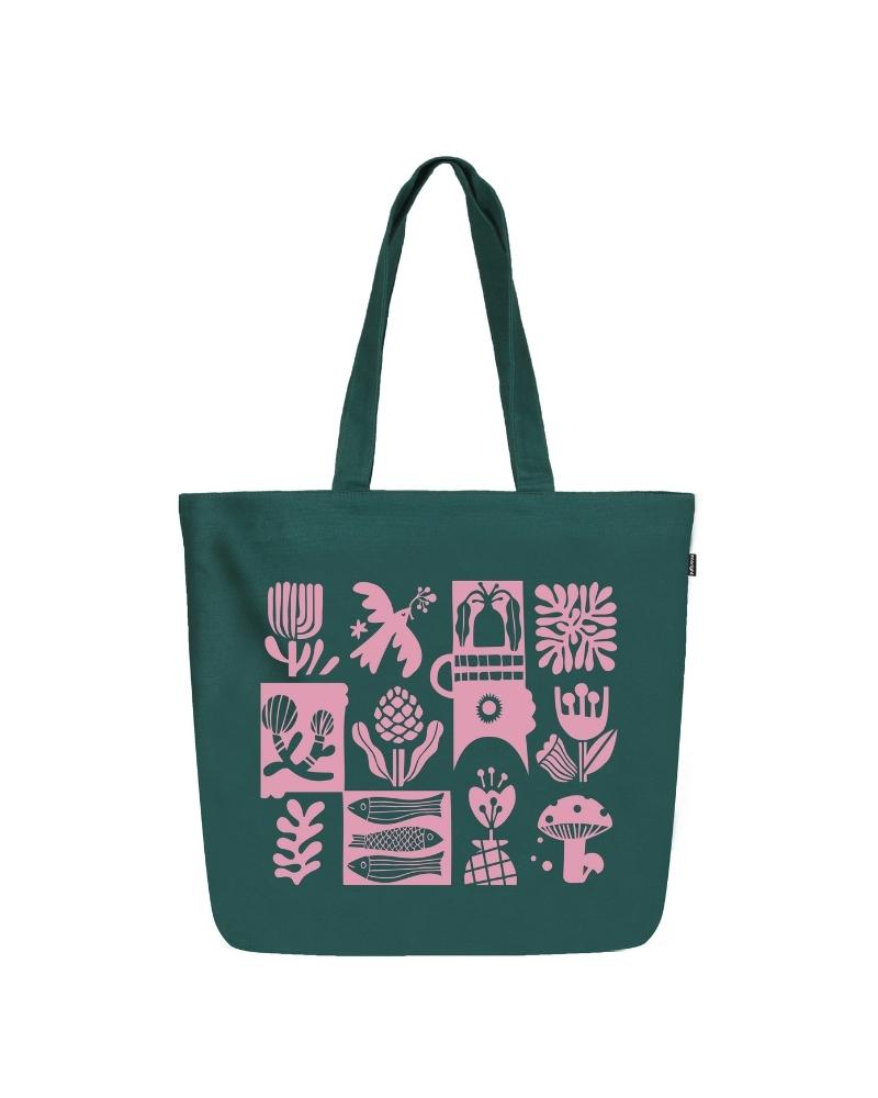 Large Zipper Tote Bag - Symphony Ecoright
