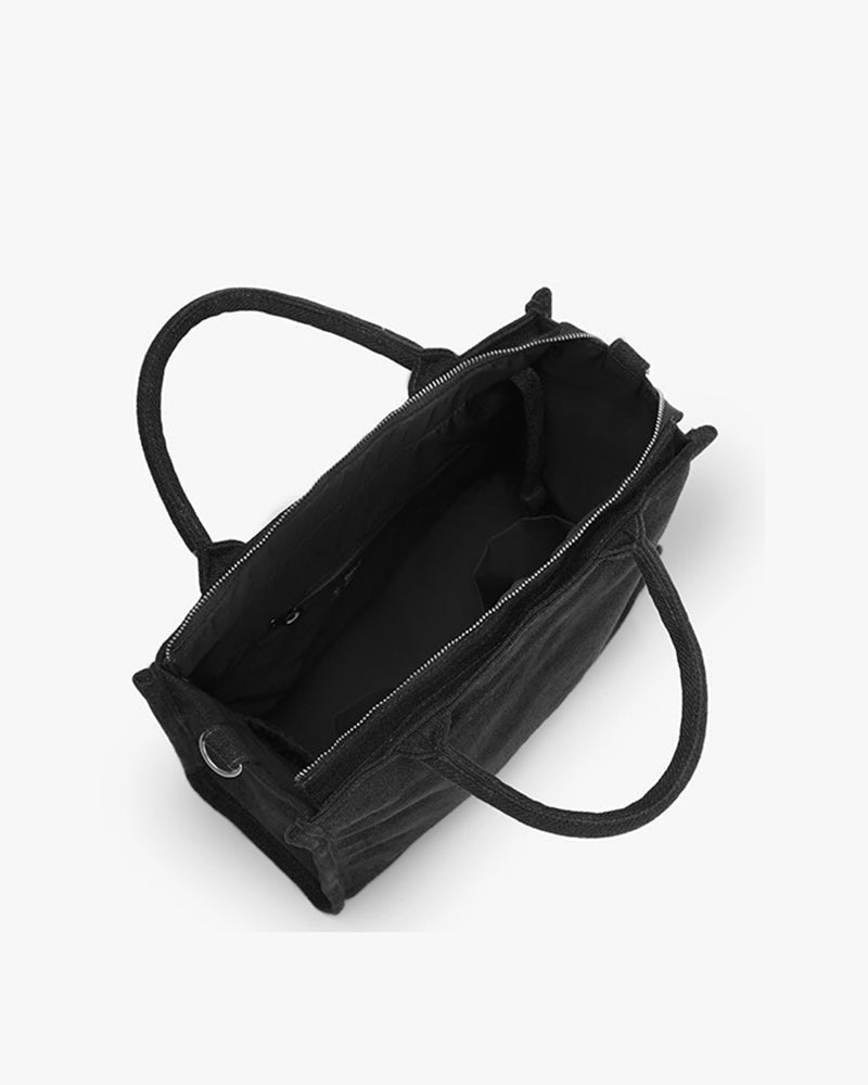 The Satchel  - Wabi-Sabi (Black) Ecoright