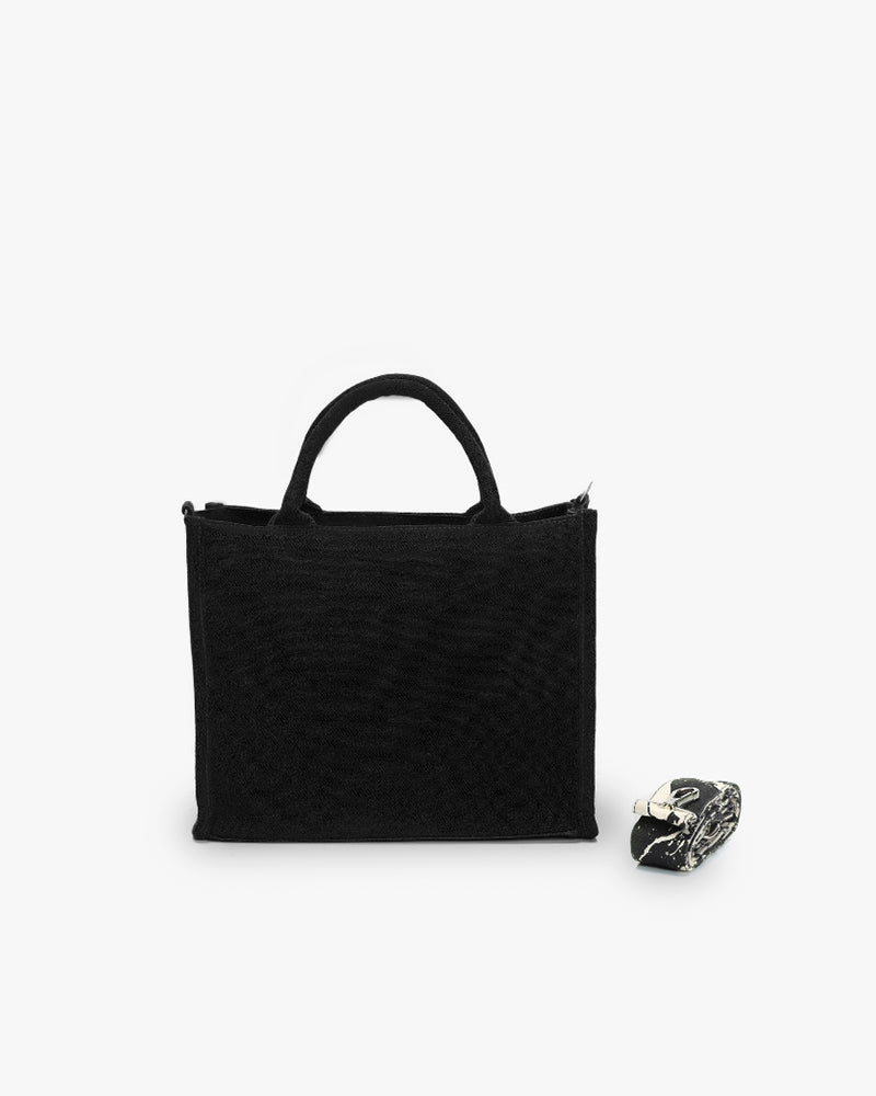 The Satchel  - Wabi-Sabi (Black) Ecoright