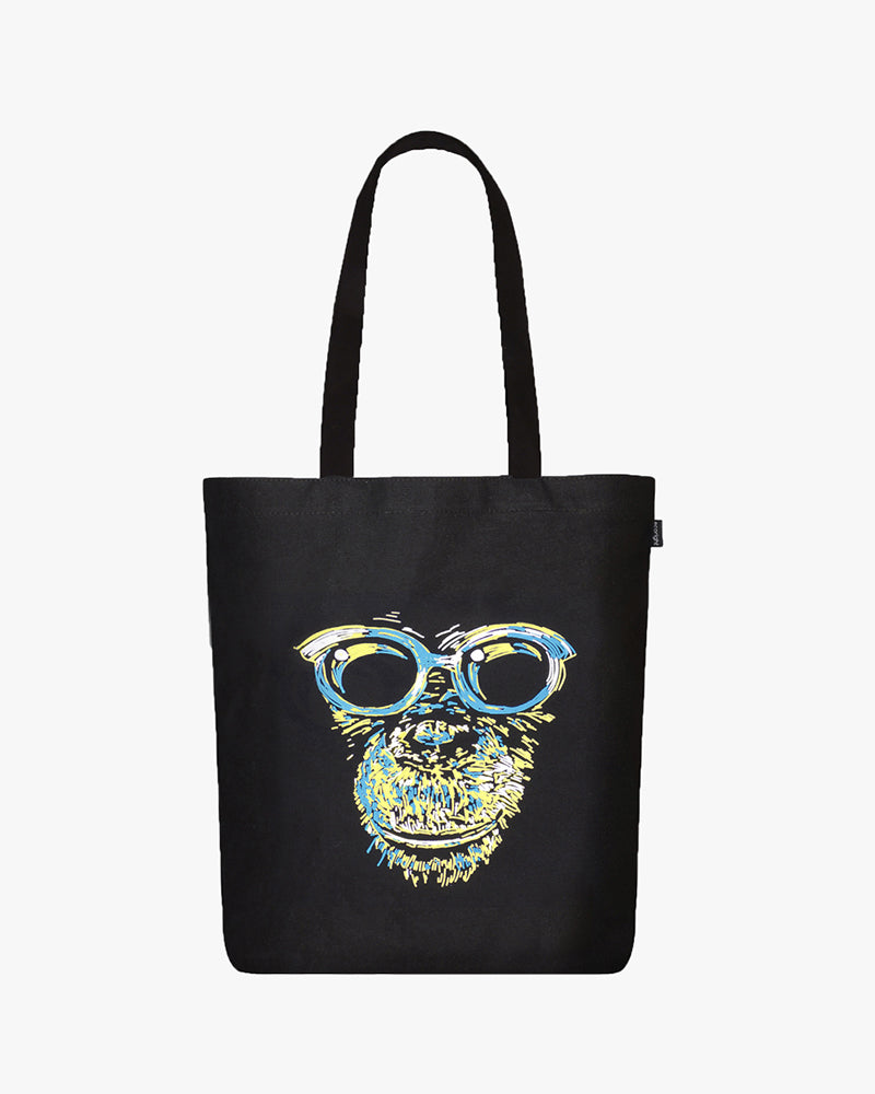 Zipper Tote Bag - Chimp Life Ecoright
