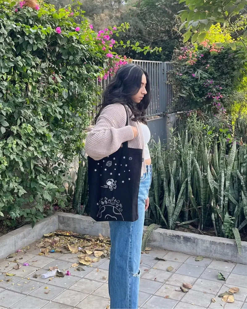 Zipper Tote Bag - Houston we have a problem Ecoright