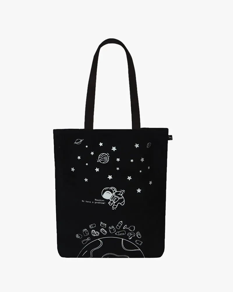 Zipper Tote Bag - Houston we have a problem Ecoright