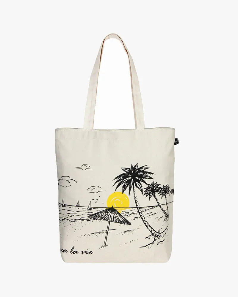 Zipper Tote Bag - Sea La Vie Ecoright