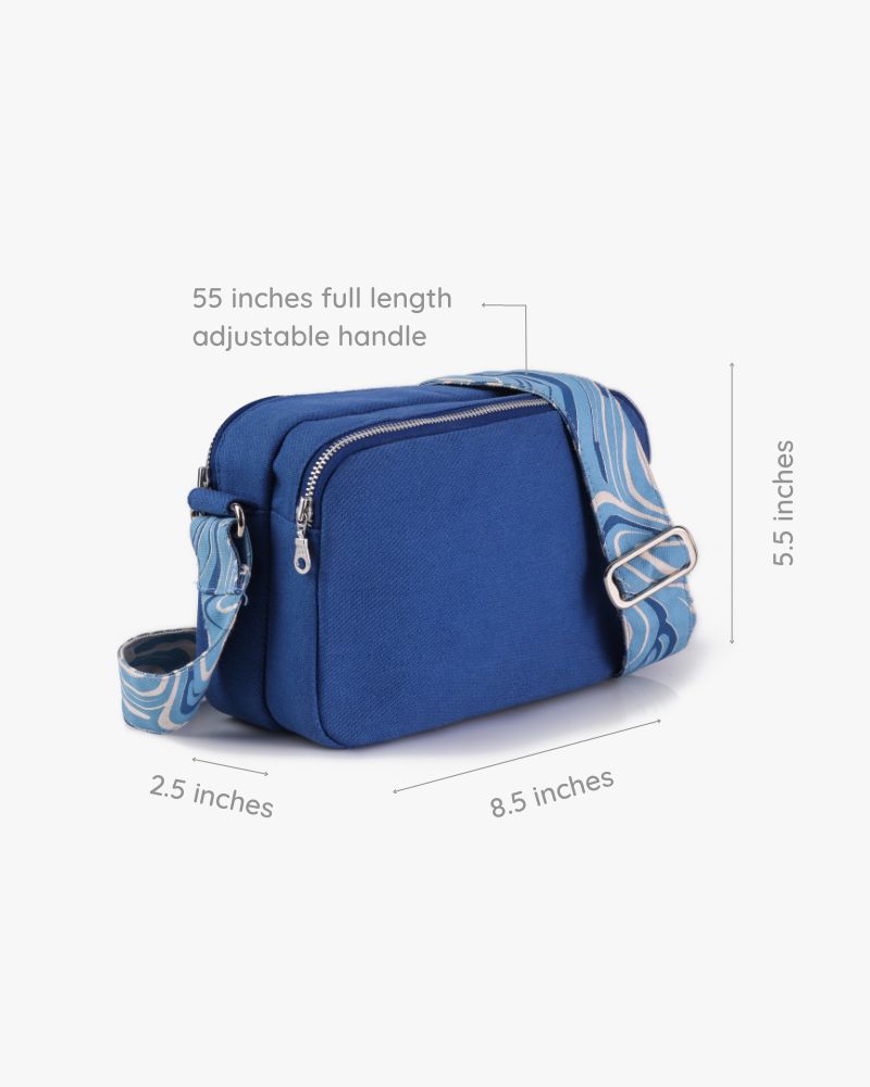 The Box Sling - Ocean Swirls: Eco-Friendly and Sustainable The Box Sling by ecoright