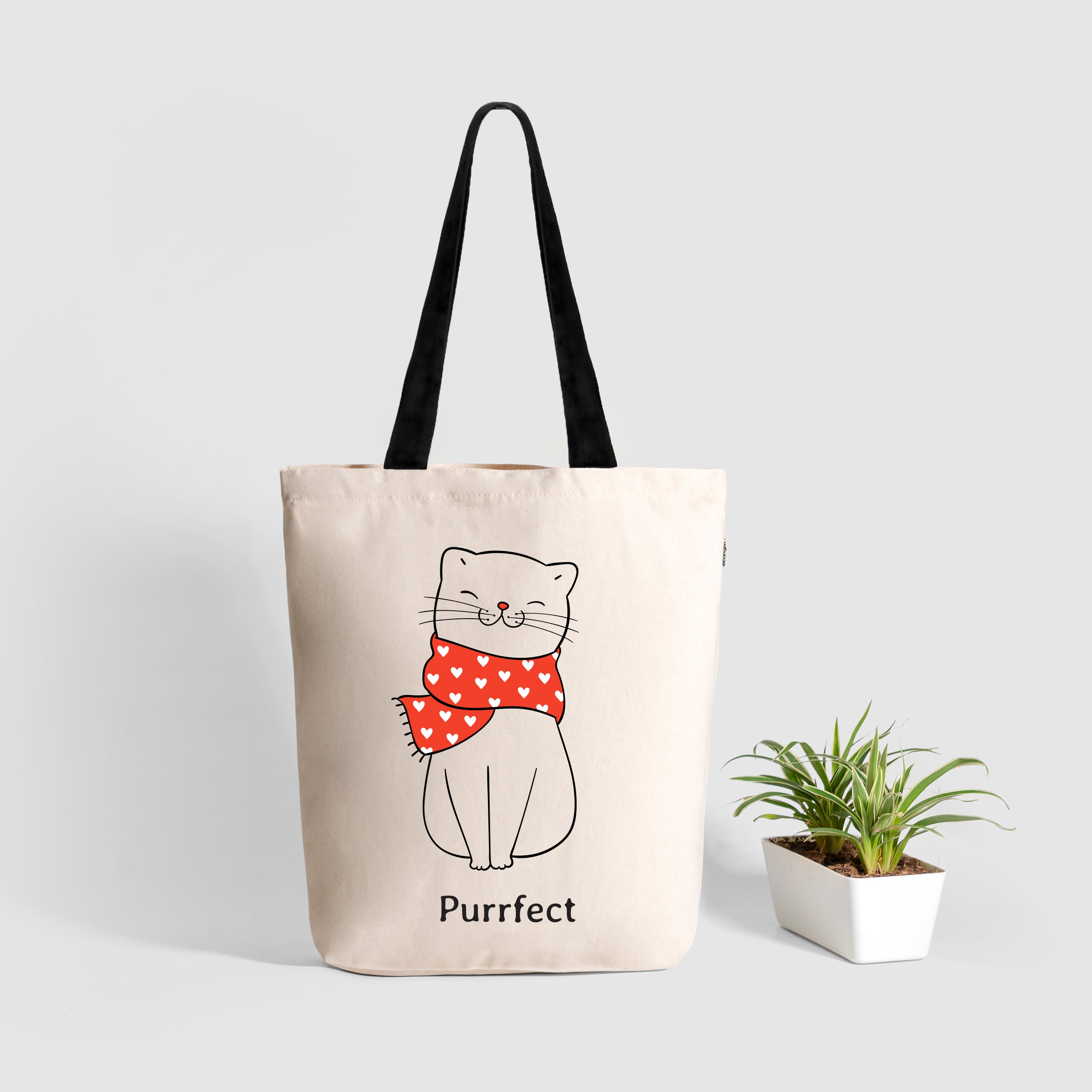 Zipper Tote Bag - Purrfect