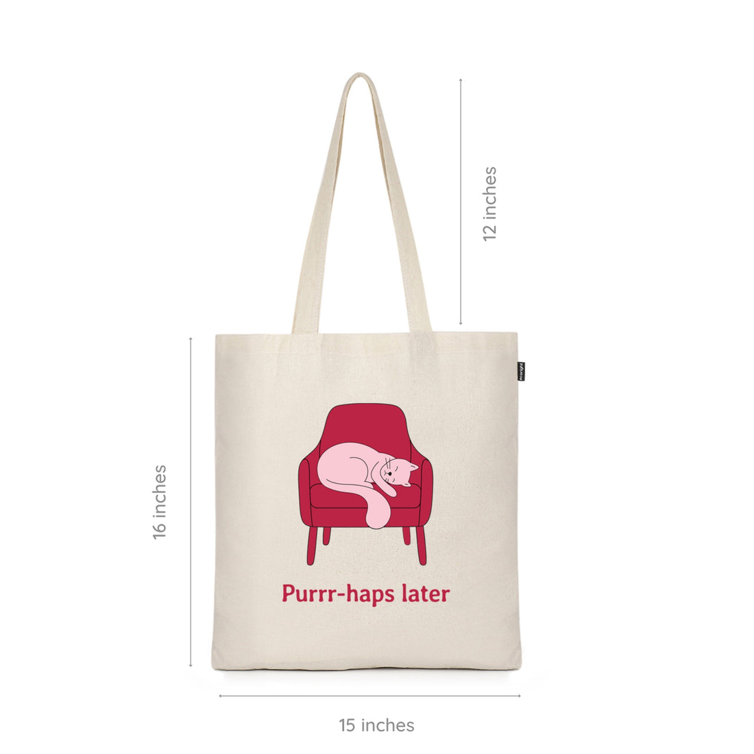 Cotton Tote Bag - Purrr-haps later