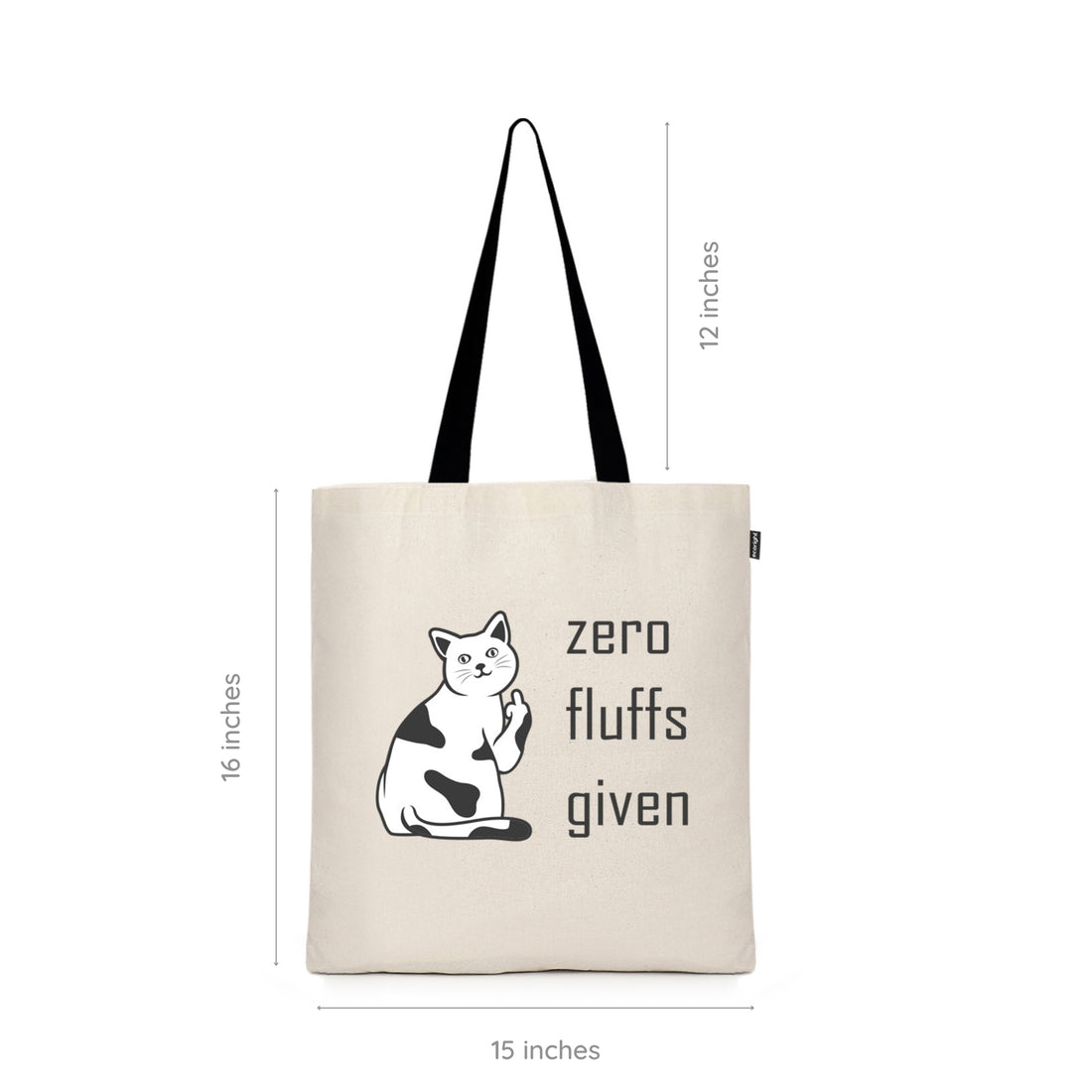 Cotton Tote Bag - Zero Fluffs Given