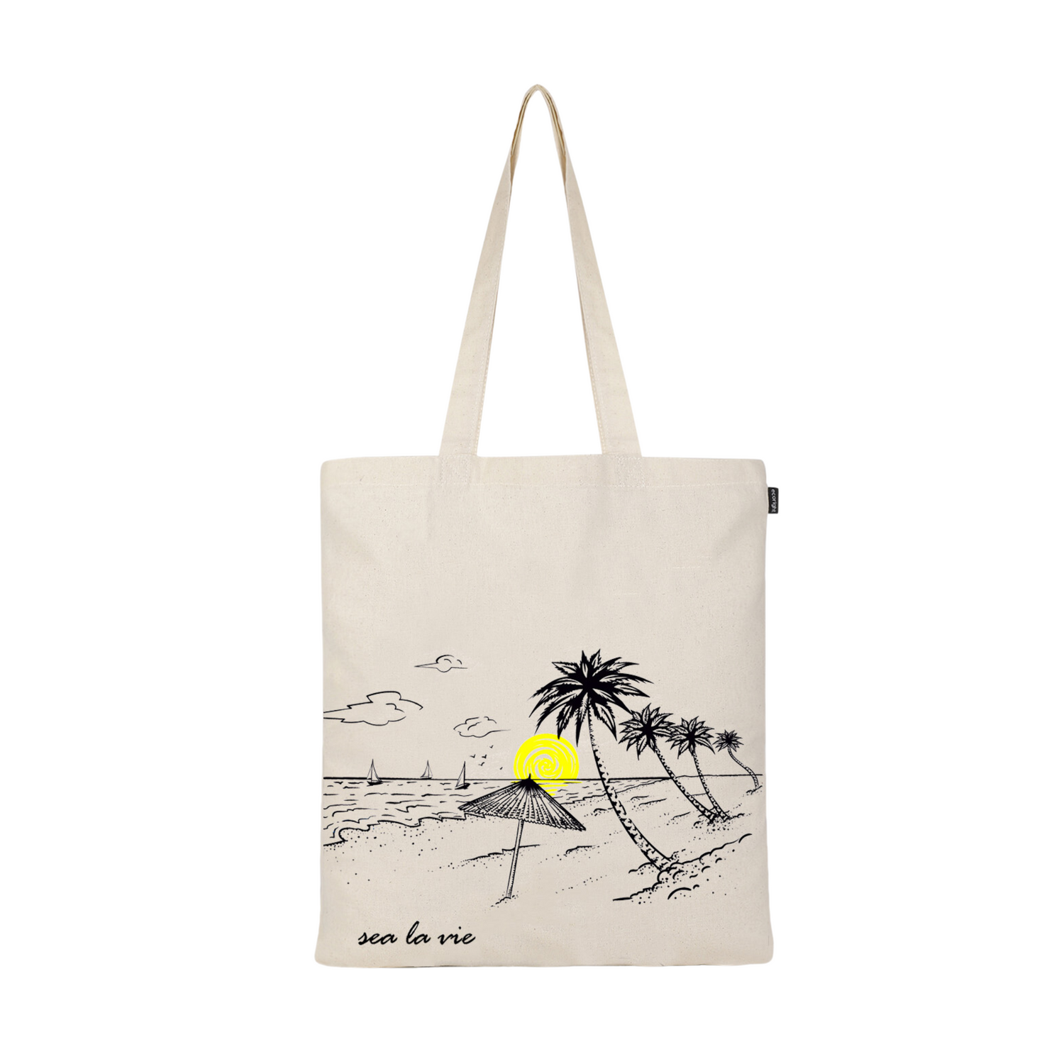 SIMPLE TOTE BAG - SEA LA VIE- NATURAL