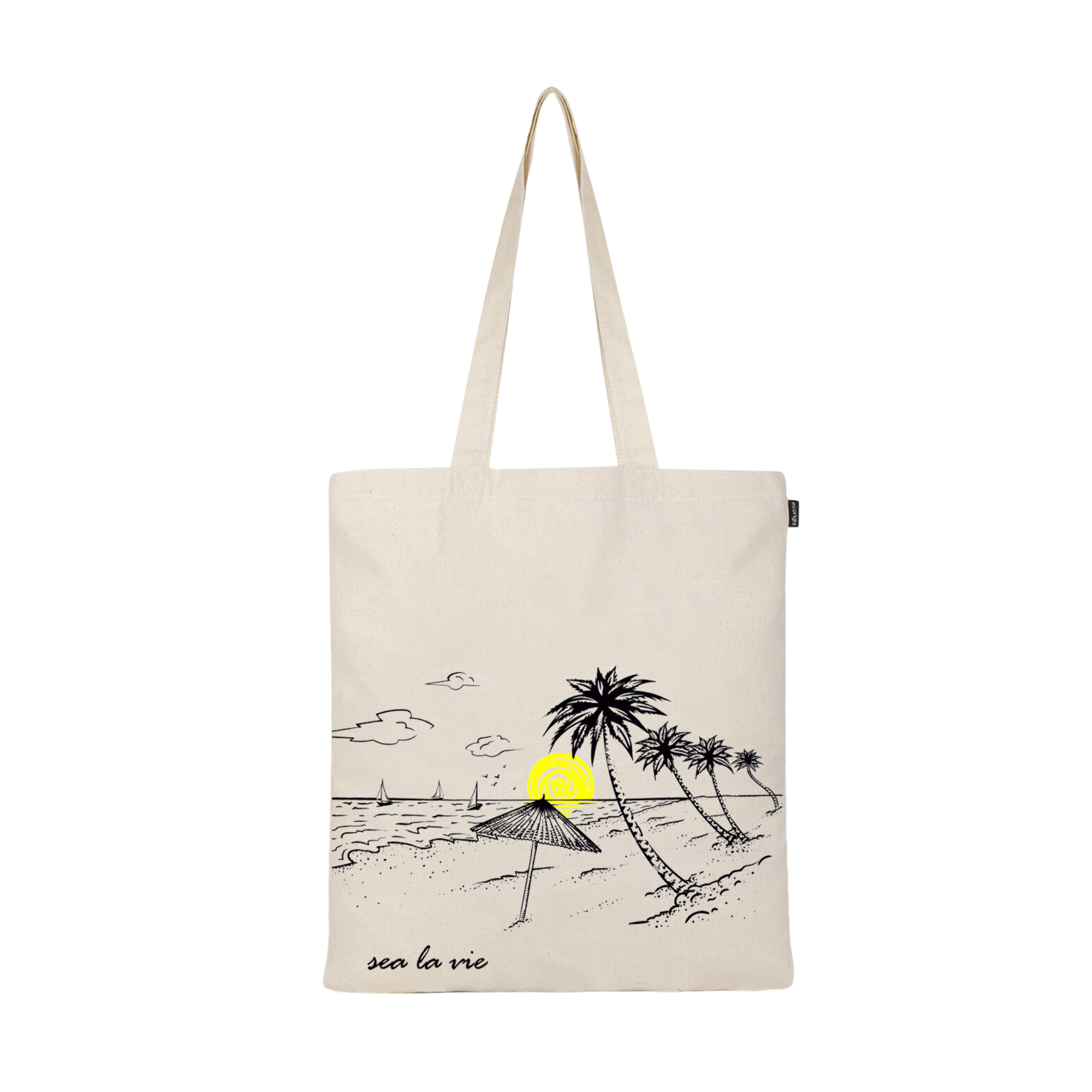 SIMPLE TOTE BAG - SEA LA VIE- NATURAL