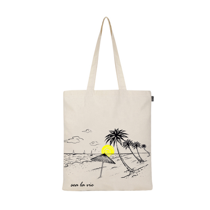 SIMPLE TOTE BAG - SEA LA VIE- NATURAL
