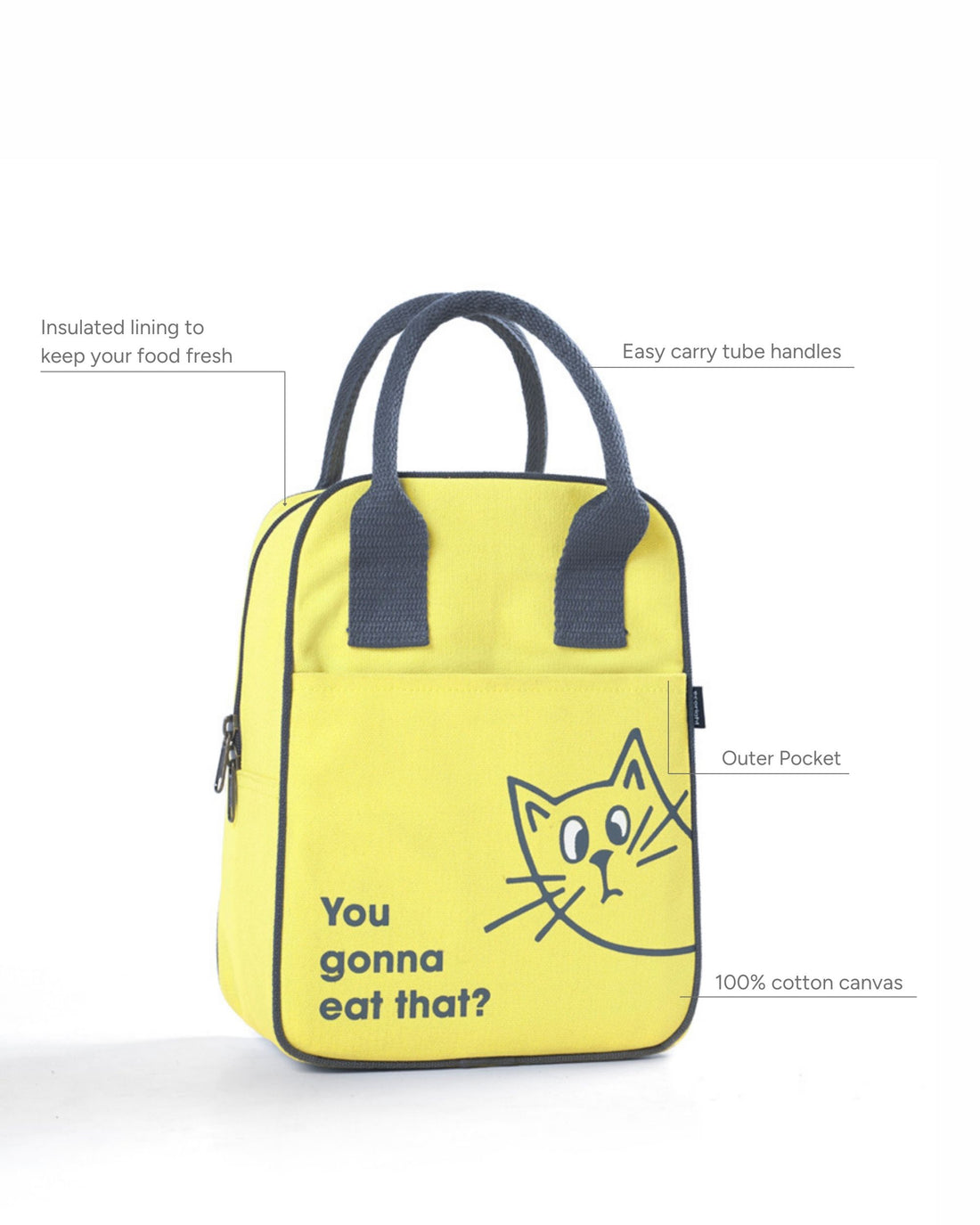 Lunch Bag - Curious Cat