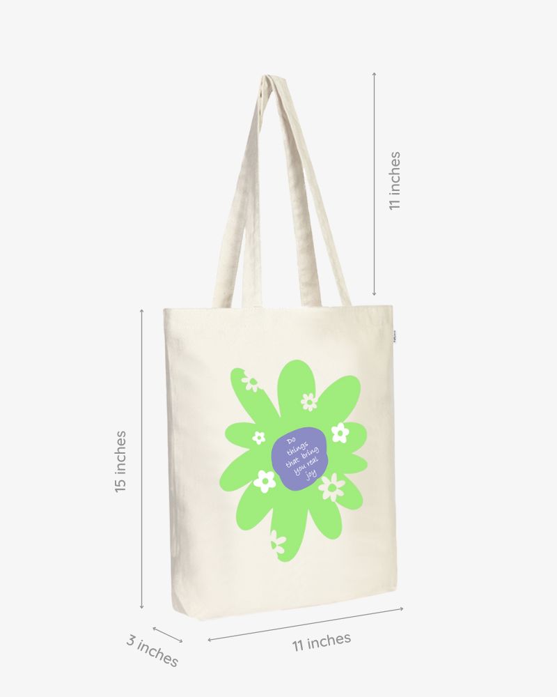 Zipper Tote Bag - Wild Flower