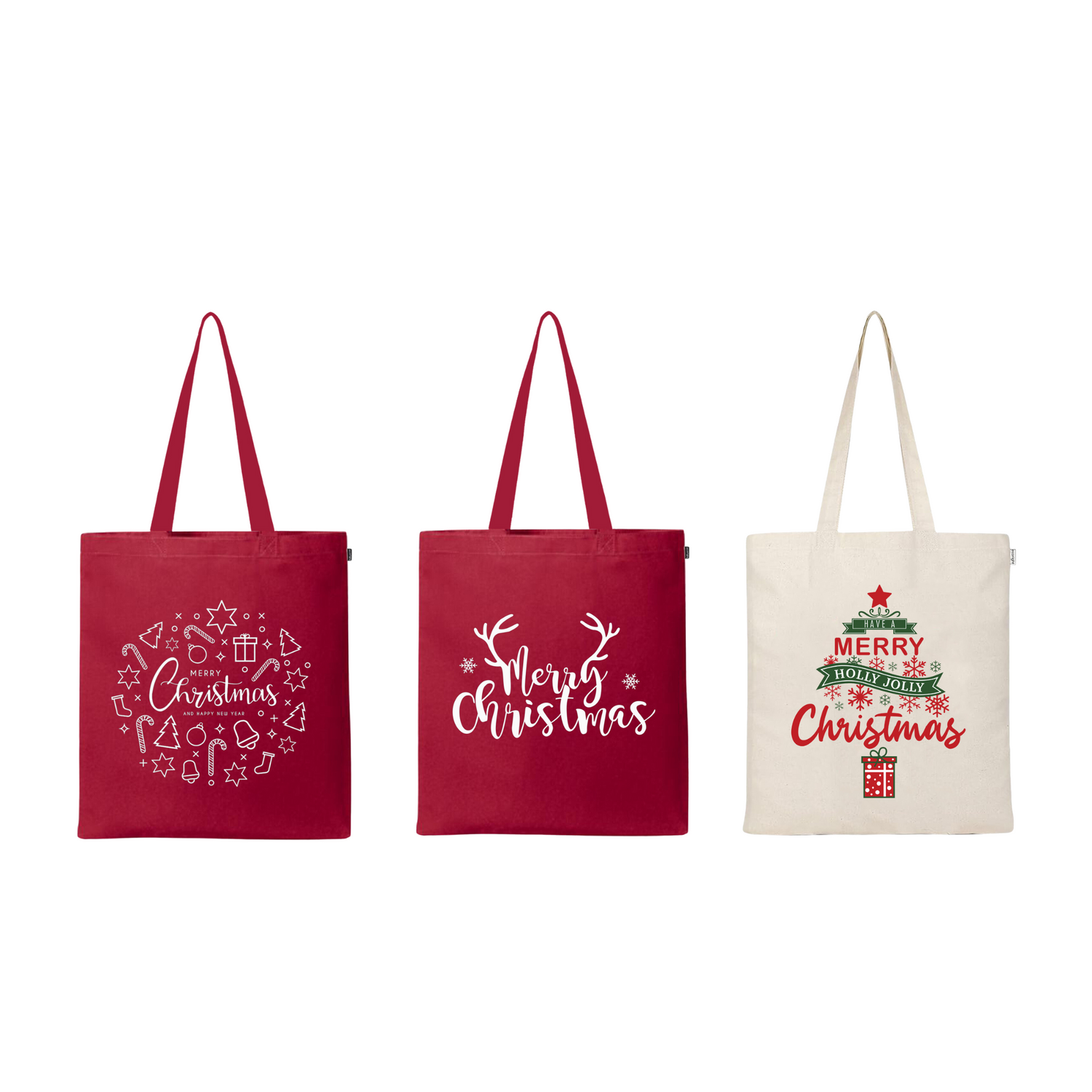 Christmas Totes Combo - Pack of 3