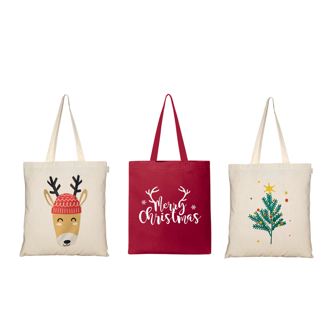 Christmas Totes - Pack of 3