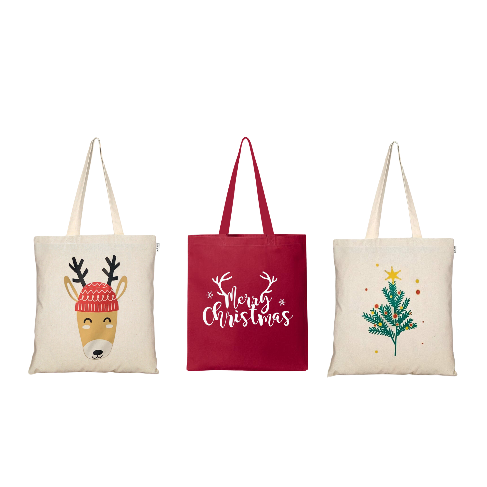 Christmas Totes - Pack of 3