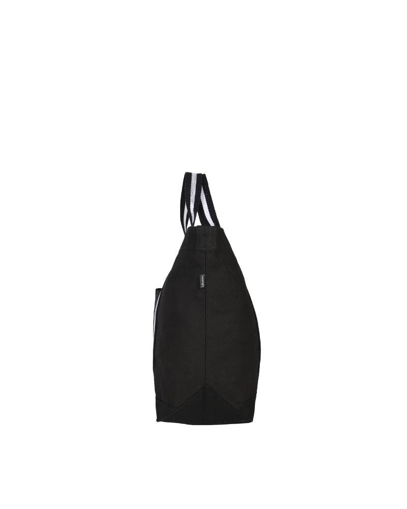Black Canvas Crossbody Tote Bag Ecoright