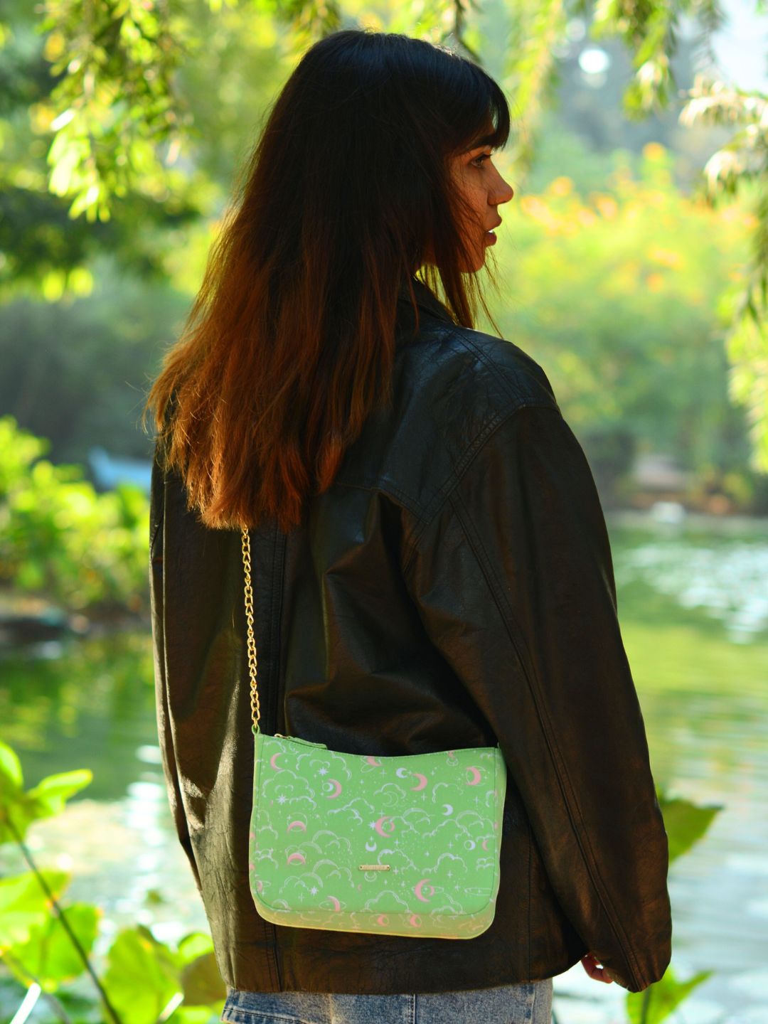 REGULAR SLING - Stars &amp; Moon (Green)