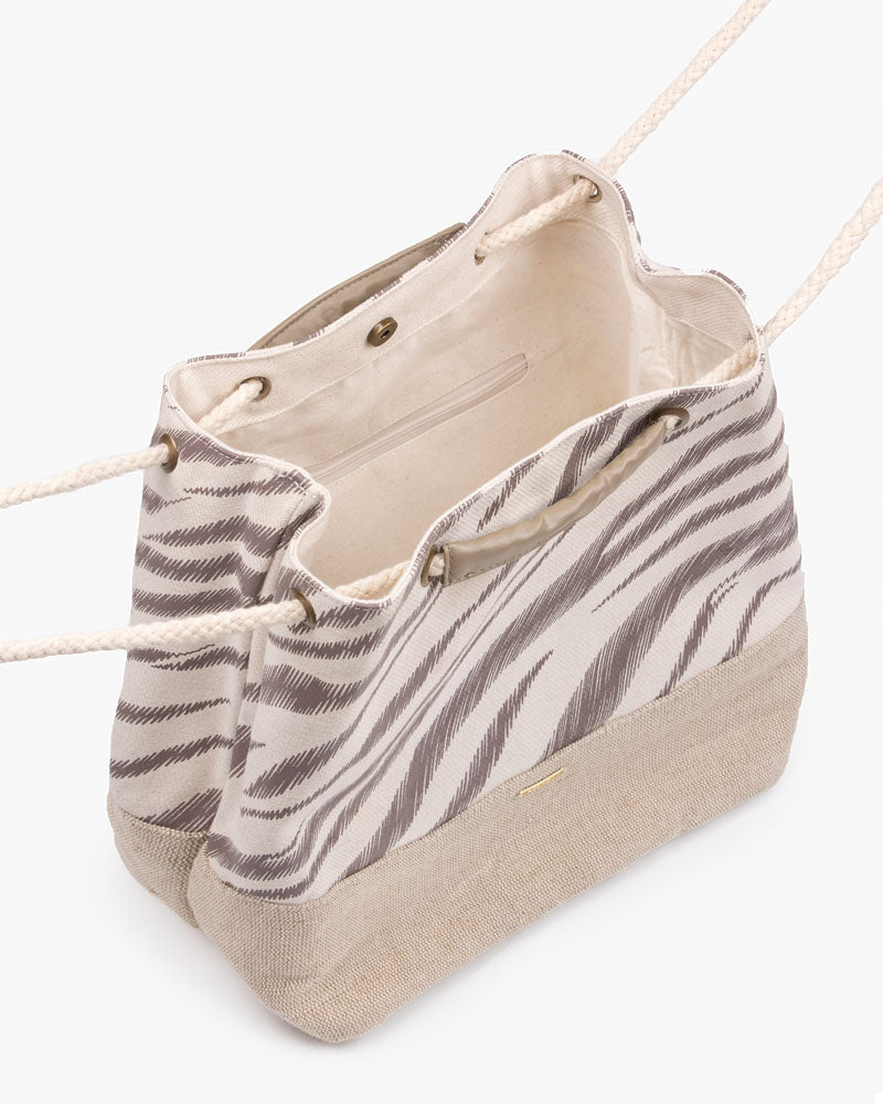 Convertible Backpack - Zebra Stripes Ecoright