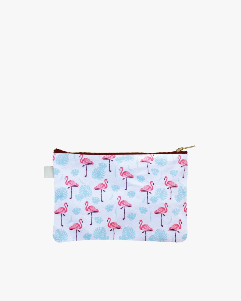 Cosmetic Pouch - Flamingos