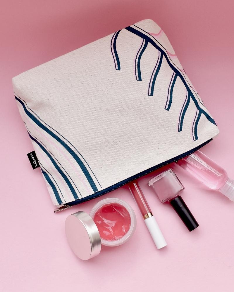Cosmetic Pouch - Rear Leaf Ecoright