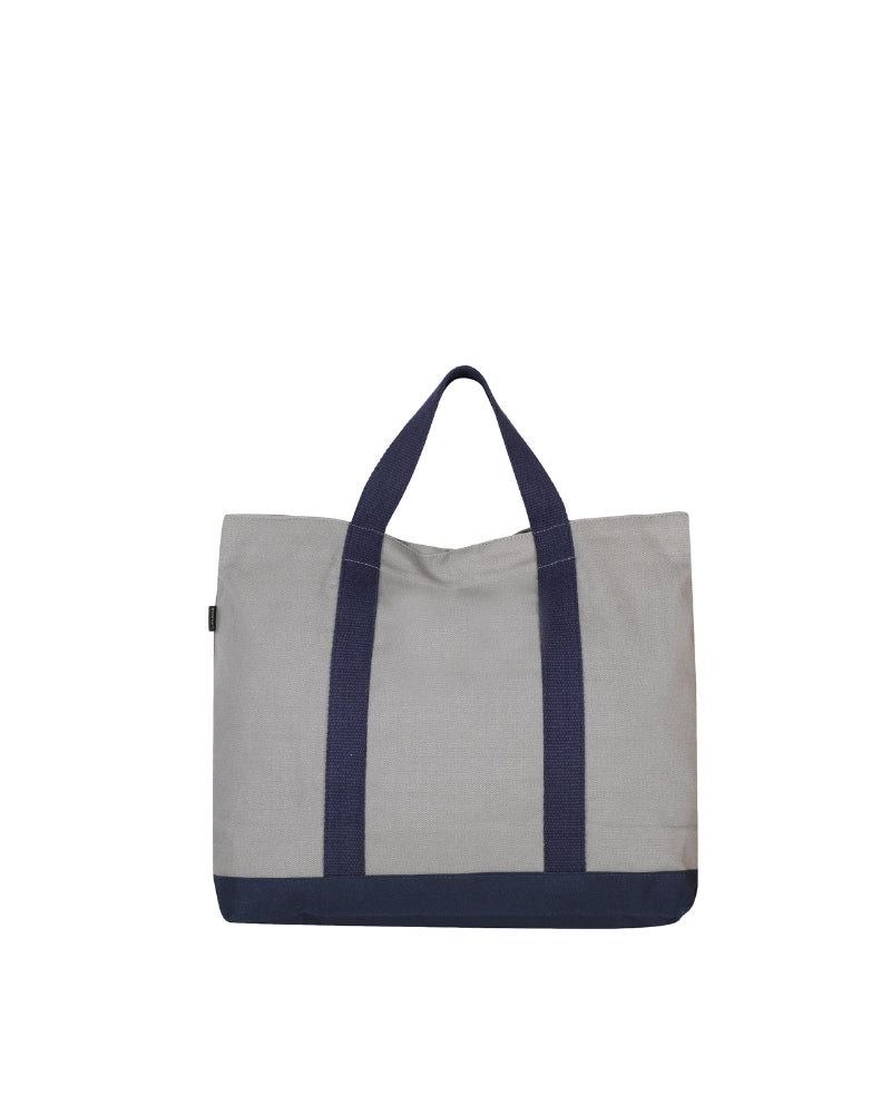 Grey Canvas Crossbody Tote Bag Ecoright