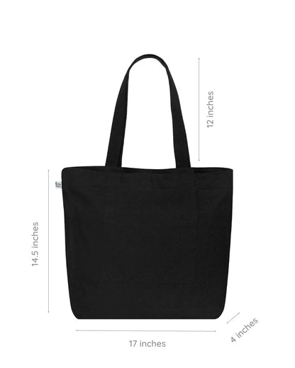 Large Zipper Tote Bag - Save Our Seas Ecoright