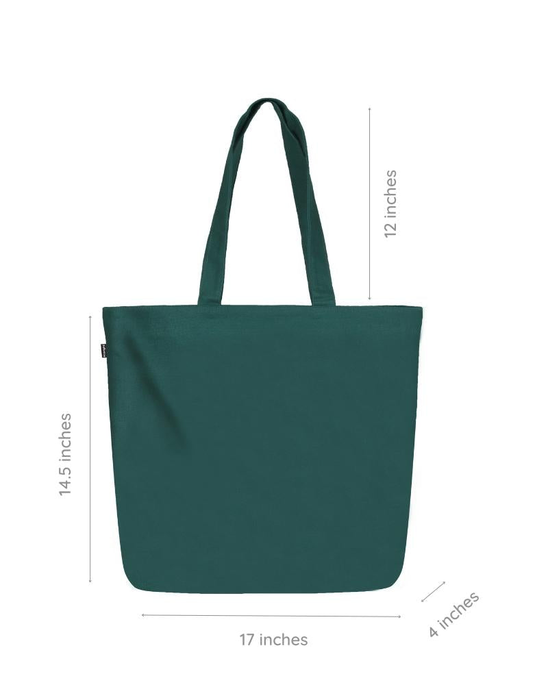 Large Zipper Tote Bag - Symphony Ecoright