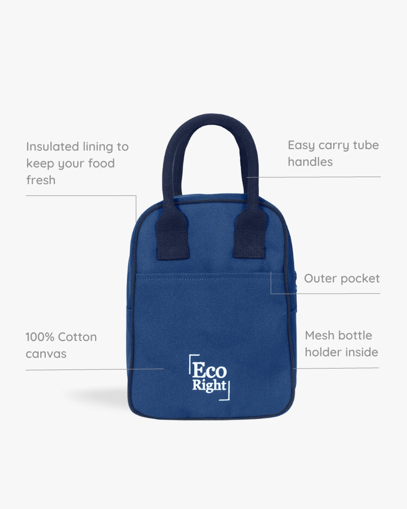 Lunch Bag - Navy Blue Ecoright