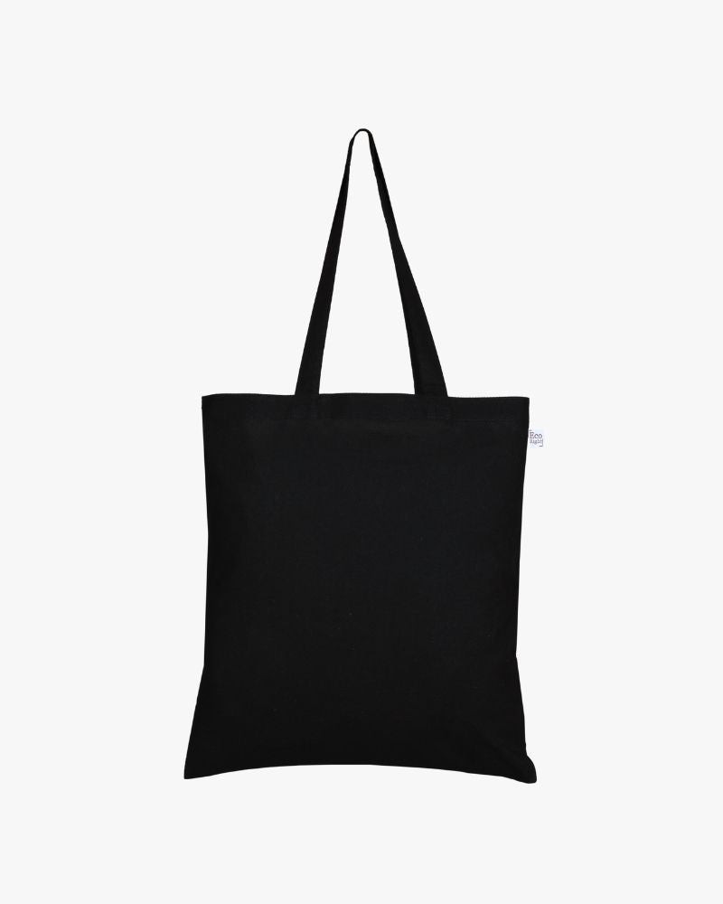 Plain Tote Bag Black Pack of 12 Ecoright