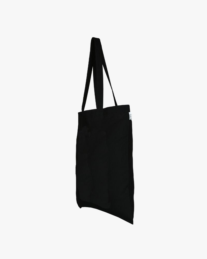 Plain Tote Bag Black Pack of 8 Ecoright