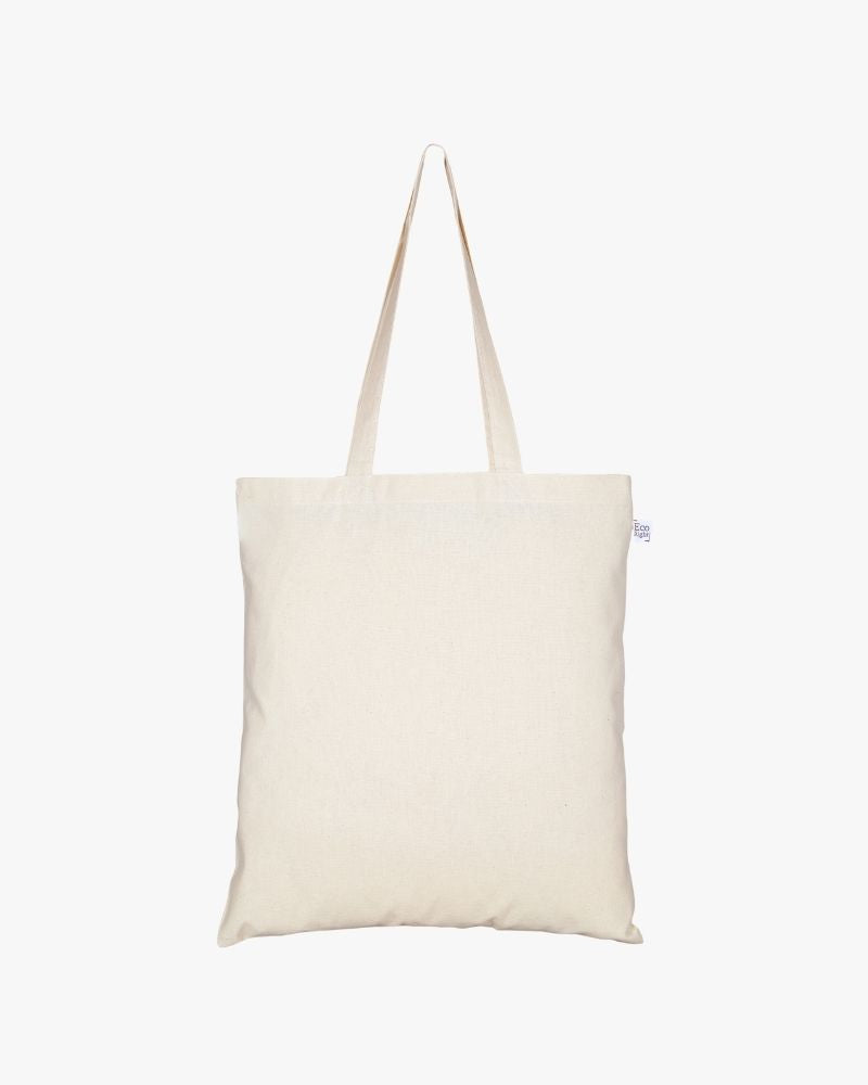 Plain Tote Bag Natural Pack of 12 Ecoright