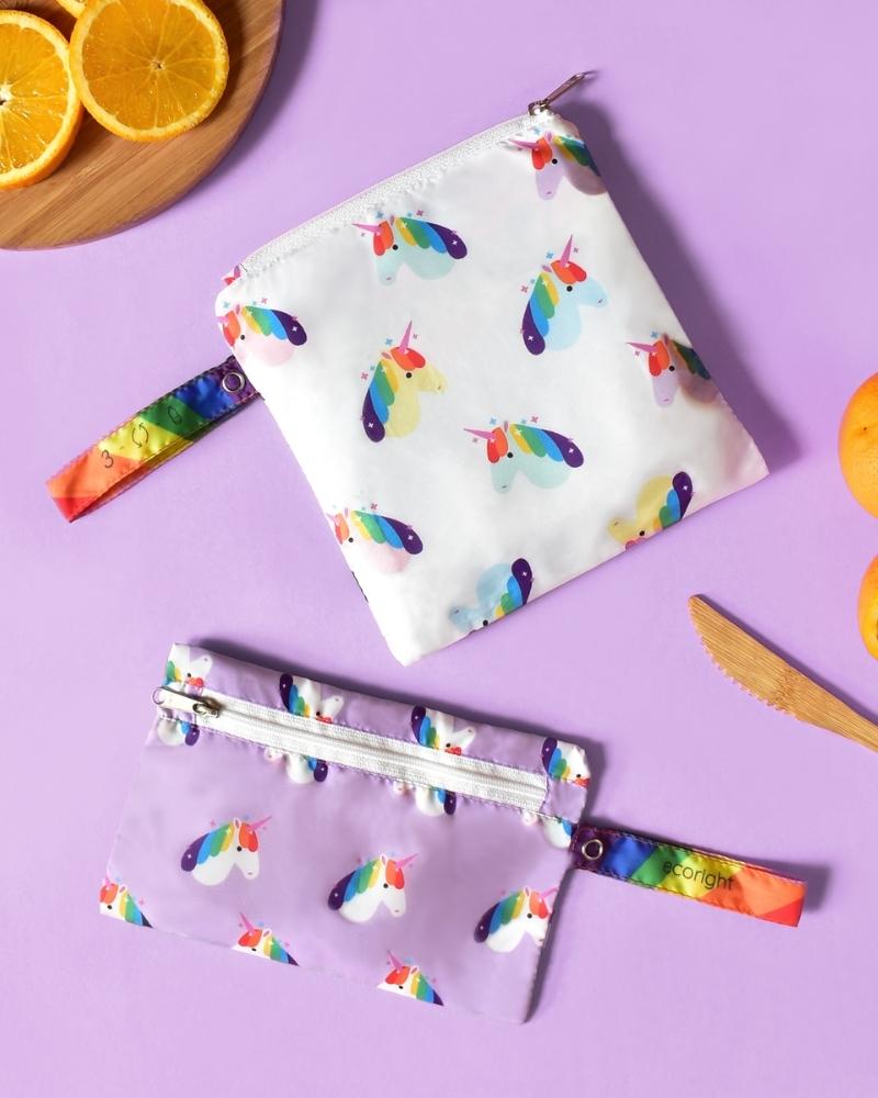 Snack Pouches - Unicorn Pride Ecoright