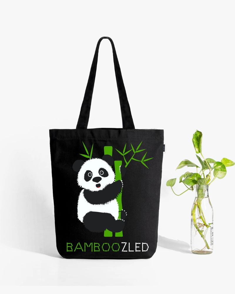 Zipper Tote Bag - Bamboozled Panda