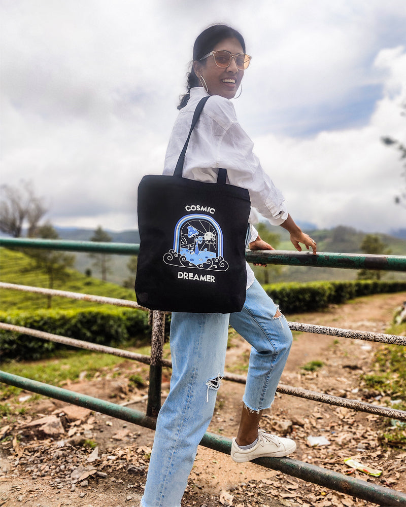 Zipper Tote Bag - Cosmic Dreamer Ecoright