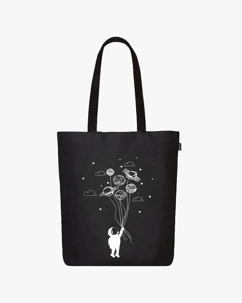 Zipper Tote Bag - Fly Me To Space Ecoright
