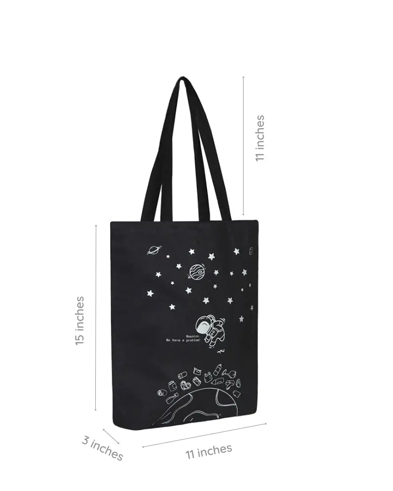 Zipper Tote Bag - Houston we have a problem Ecoright