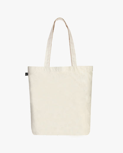 Zipper Tote Bag - Houston we have a problem(Natural) Ecoright