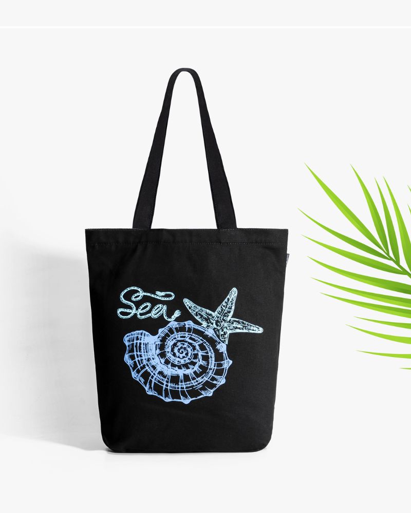 Zipper Tote Bag - Ocean Treasures