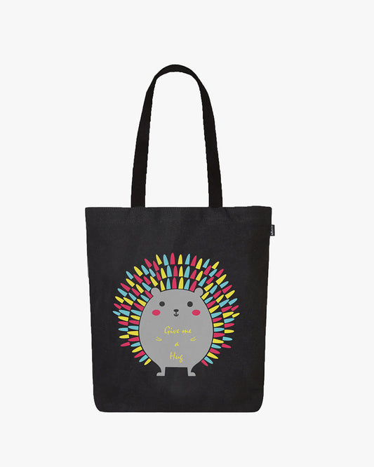 Zipper Tote Bag - Porcupine Hug Ecoright